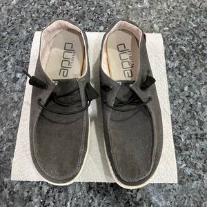 Hey Dude Wendy Chambray Off Black Shoes Size 10